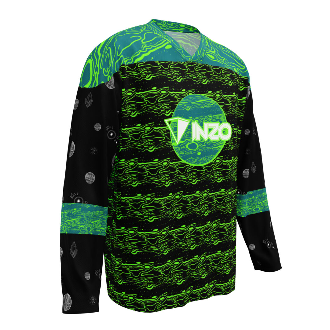 Inzo Cyber Glitch Black Hockey Jersey 222 - Image 15