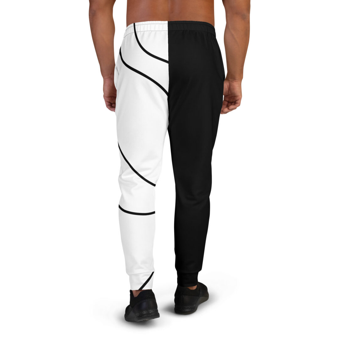 LSZEE black and white split Men's Joggers - Image 9
