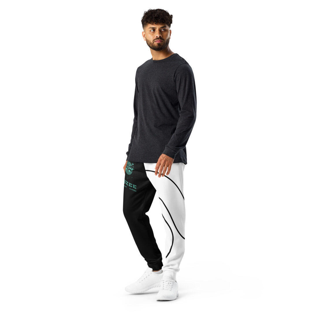 LSZEE black and white split Men's Joggers - Image 7