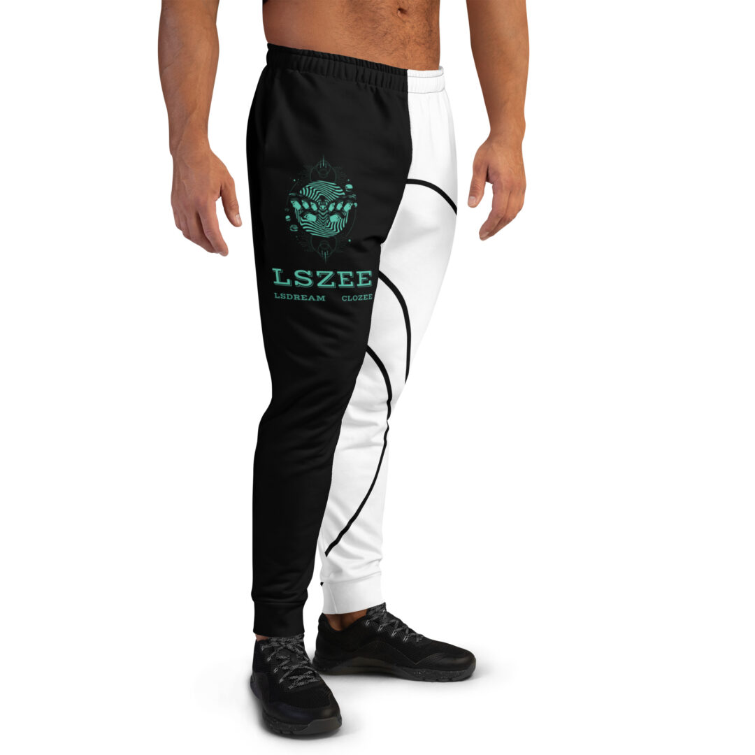 LSZEE black and white split Men's Joggers - Image 8