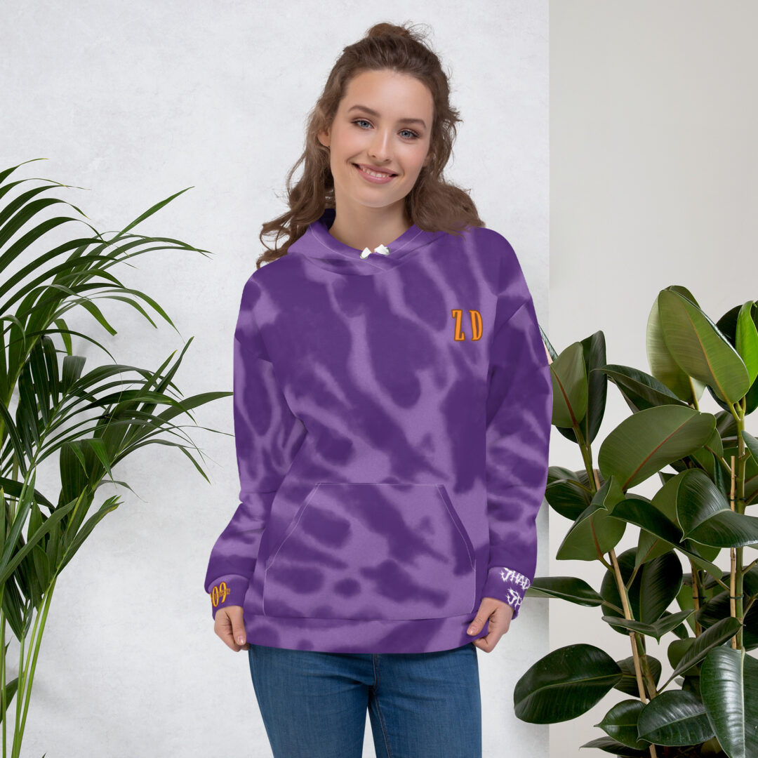 Zeds Dead Skeleton Purple Tie Dye Hoodie - Image 11