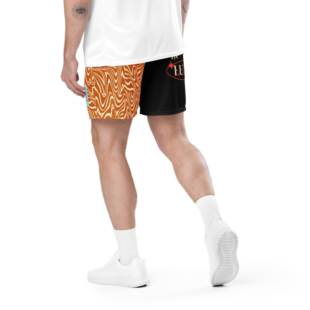 Lumasi Wakaan Pelican Lake EDM | Rave Athletic Shorts With Pockets Music Festival Max Comfy Half n Half - Image 4