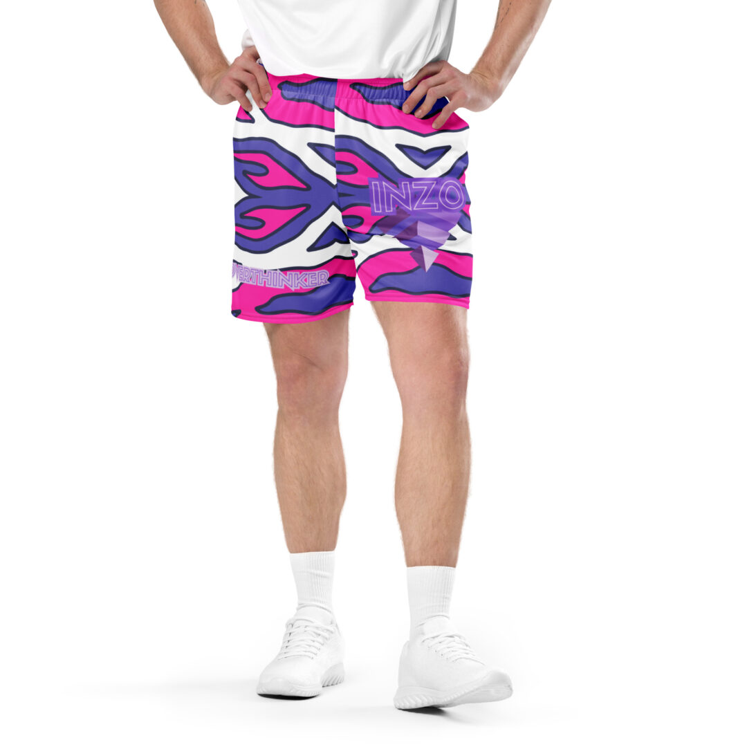 Inzo Overthinker Trippy patterned Shorts | 6" inseam premium quality with pockets - Image 9