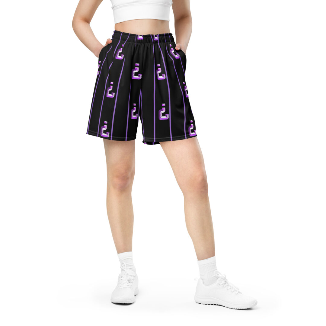 Tipper Purple Logo All Over Comfy Shorts with pockets. 6.5" inseam premium quality - Image 5