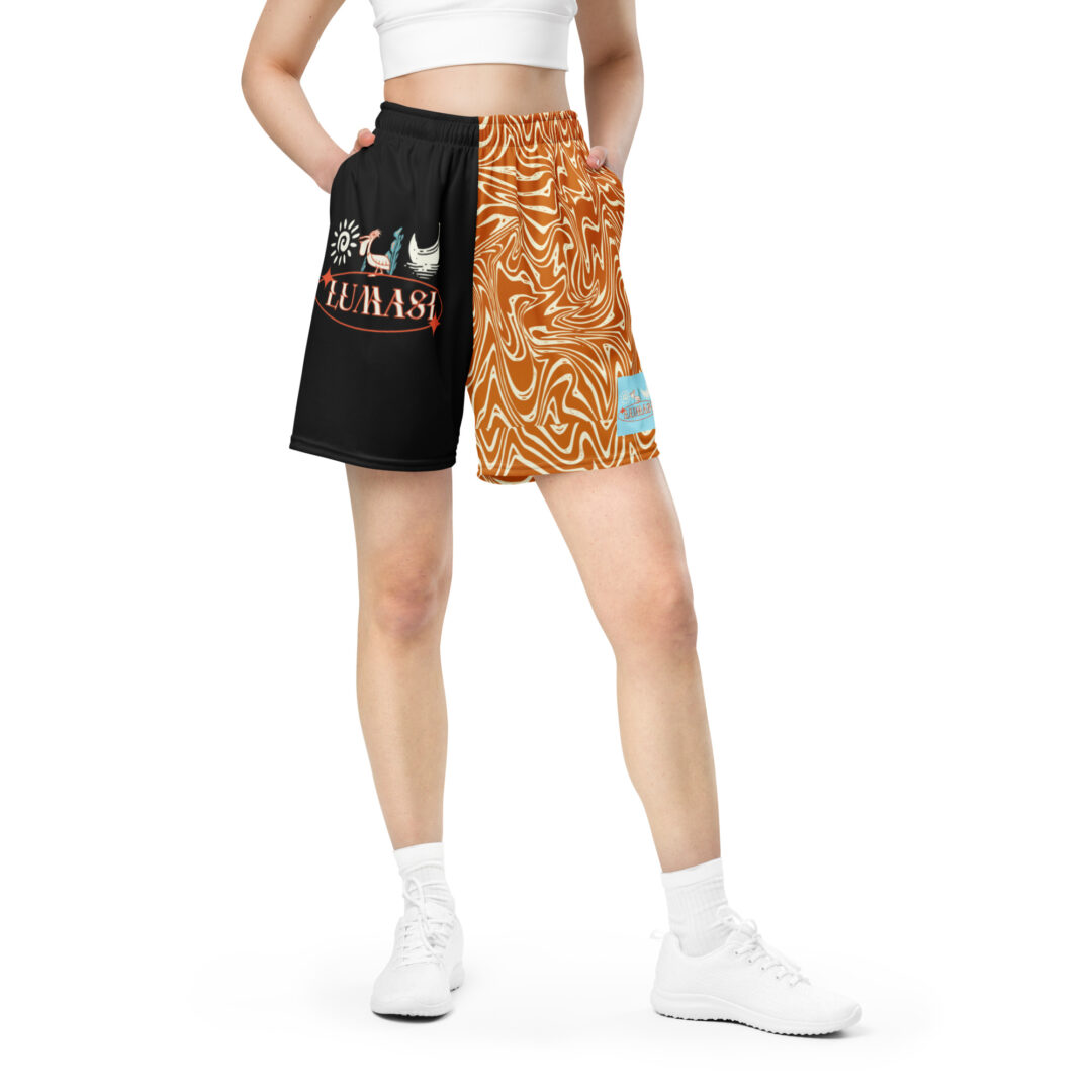 Lumasi Wakaan Pelican Lake EDM | Rave Athletic Shorts With Pockets Music Festival Max Comfy Half n Half - Image 5