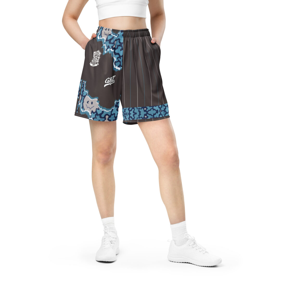 Griz Trippy Split Unisex mesh shorts | Premium Athletic Shorts with pockets - Image 5