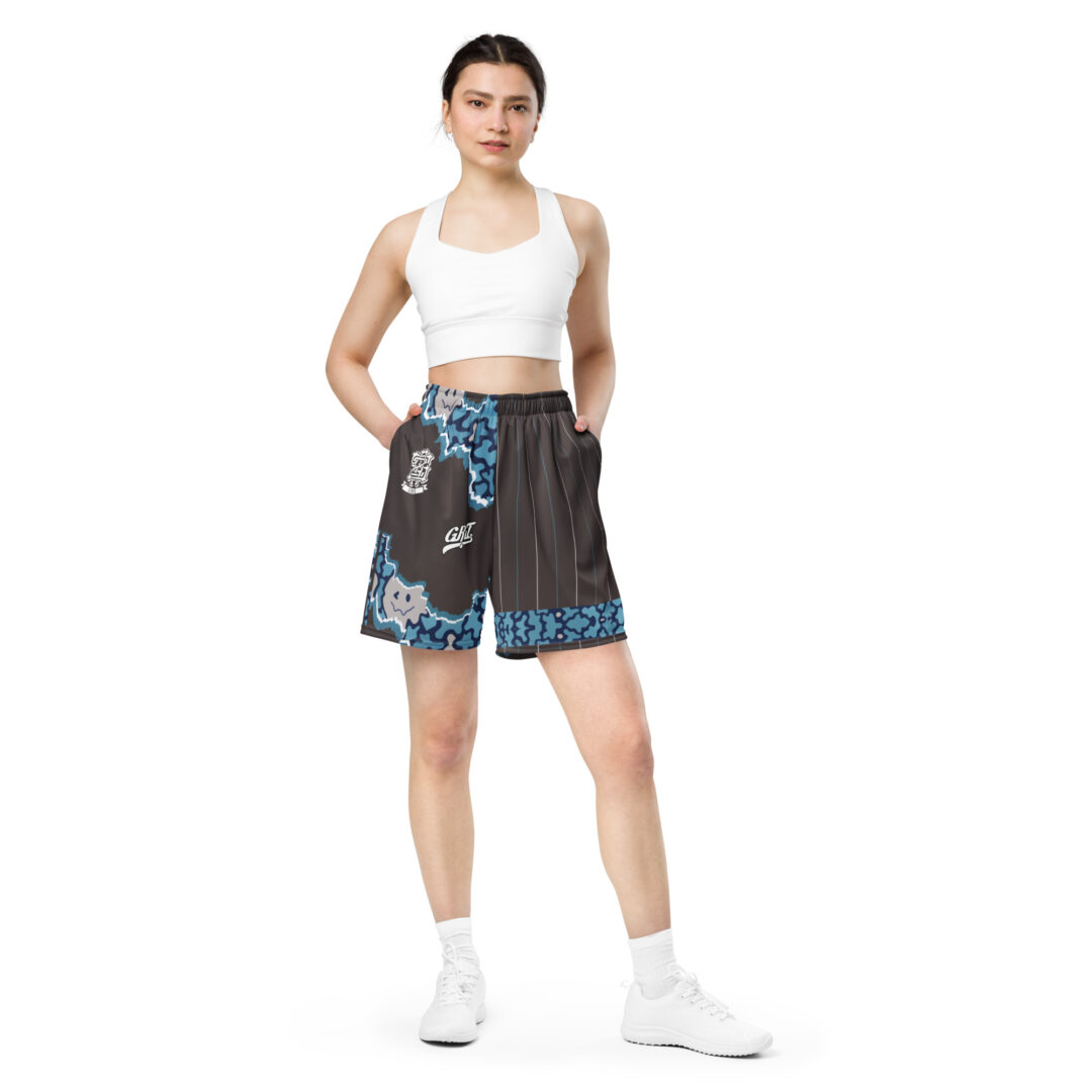 Griz Trippy Split Unisex mesh shorts | Premium Athletic Shorts with pockets - Image 9