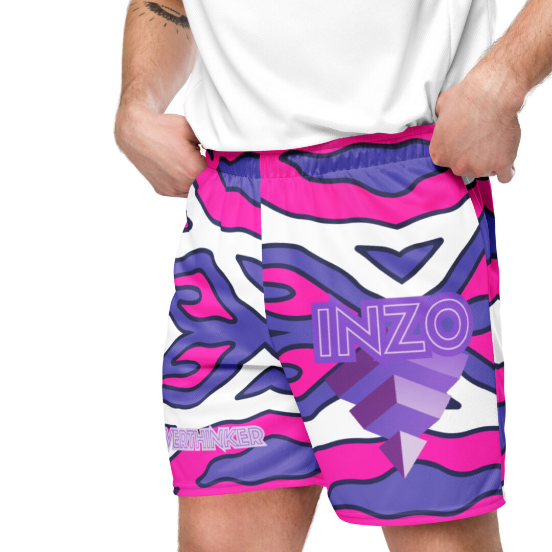Inzo Overthinker Trippy patterned Shorts | 6" inseam premium quality with pockets - Image 10