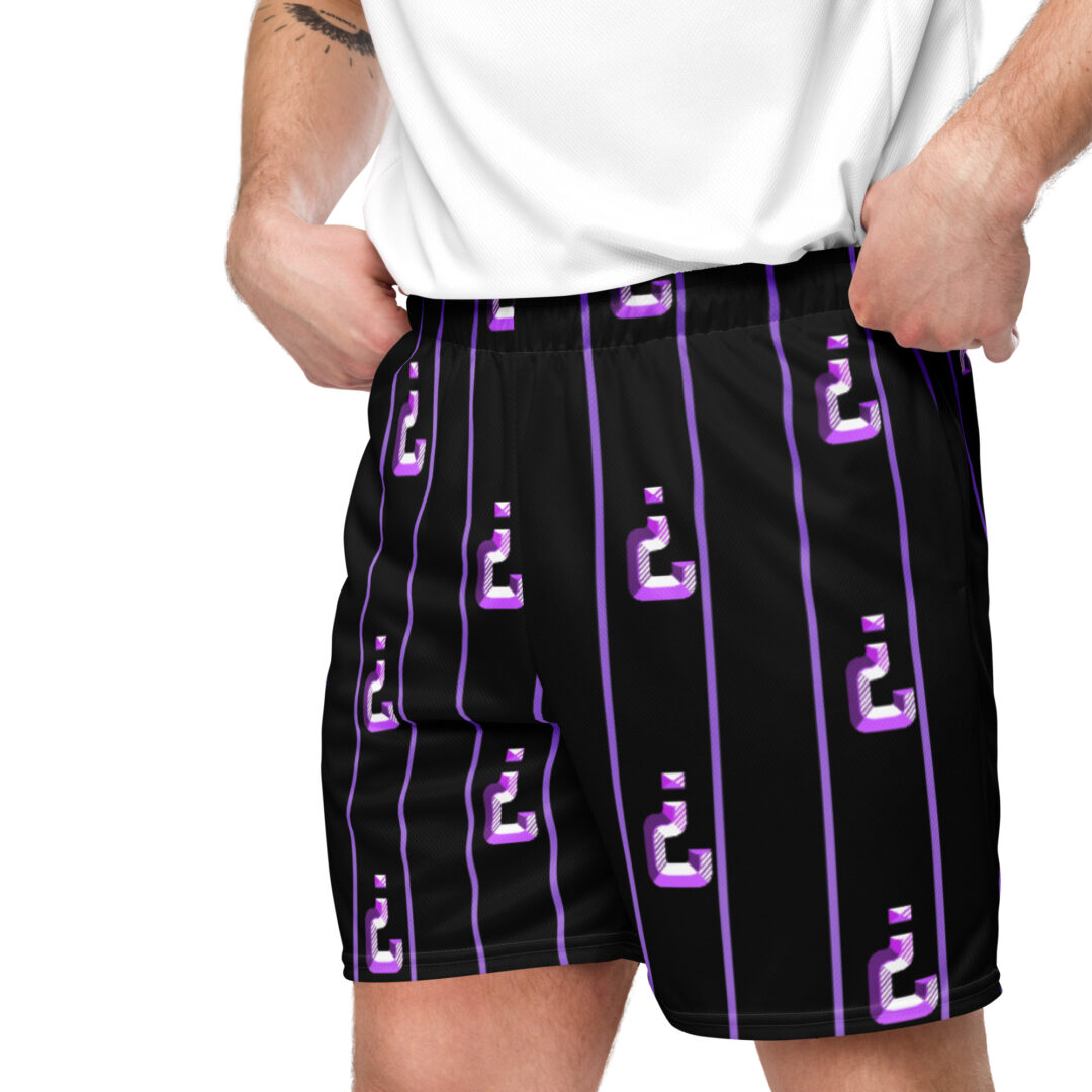 Tipper Purple Logo All Over Comfy Shorts with pockets. 6.5" inseam premium quality - Image 6