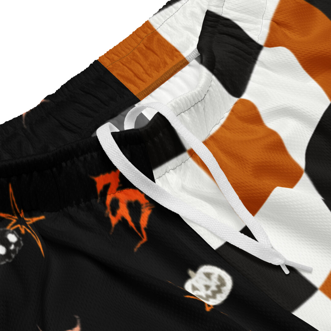 Zeds Dead Halloween Shorts | Split Dye Checkered Premium Alternative Festivalwear - Image 10