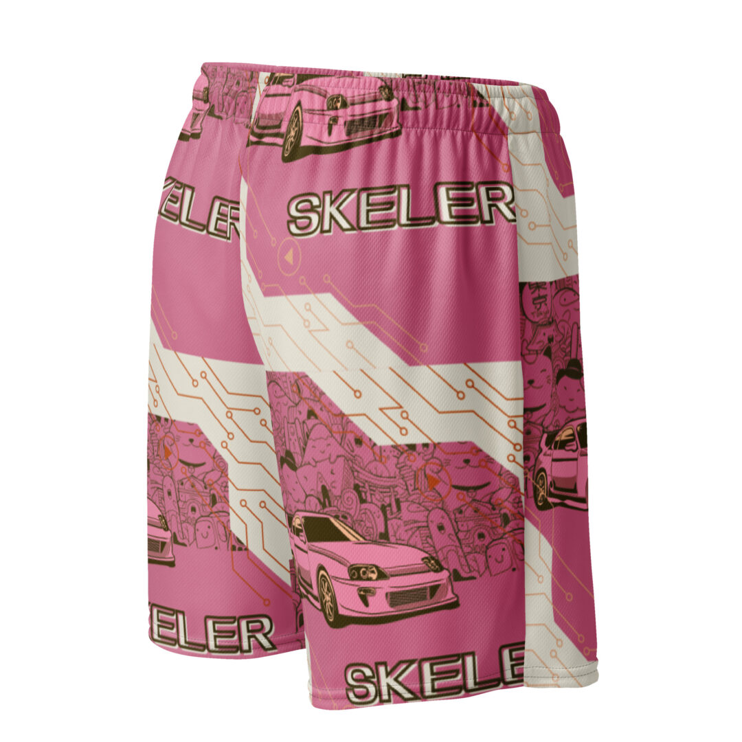 Skeler EDM Wave Music Athletic shorts | trippy vaporwave rave shorts 6" inseam with pockets - Image 7