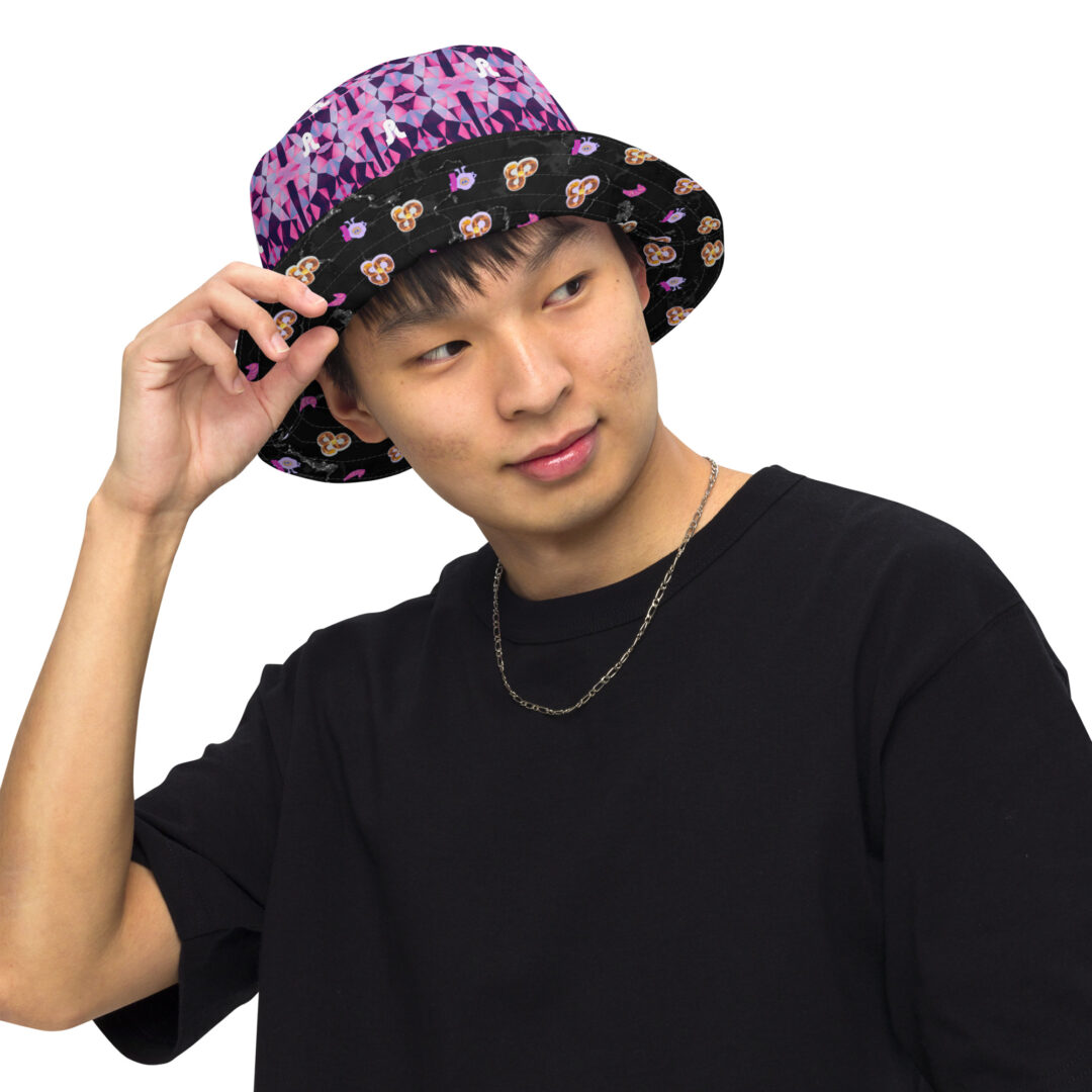 Pretty Lights Daily Bread Reversible trippy bucket hat - Image 4
