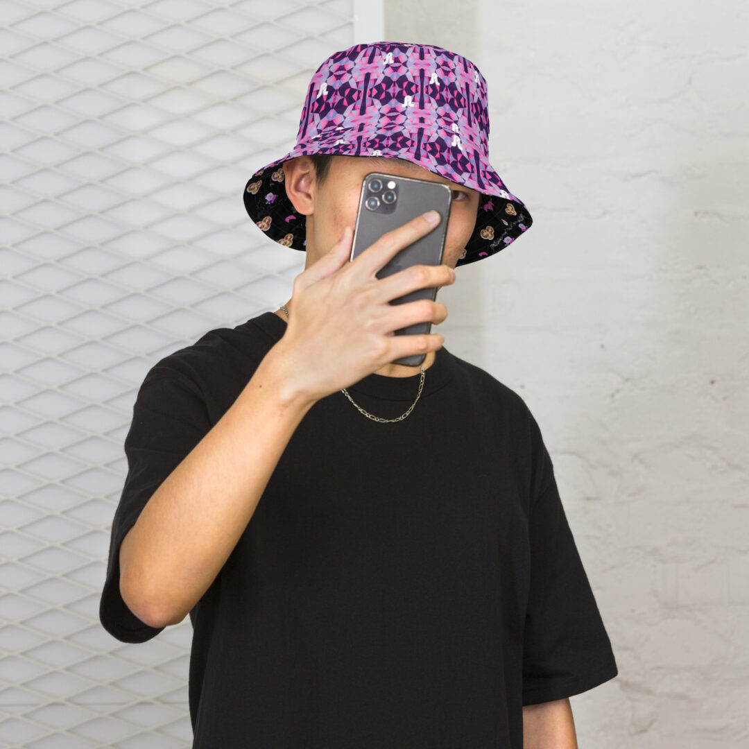 Pretty Lights Daily Bread Reversible trippy bucket hat - Image 7