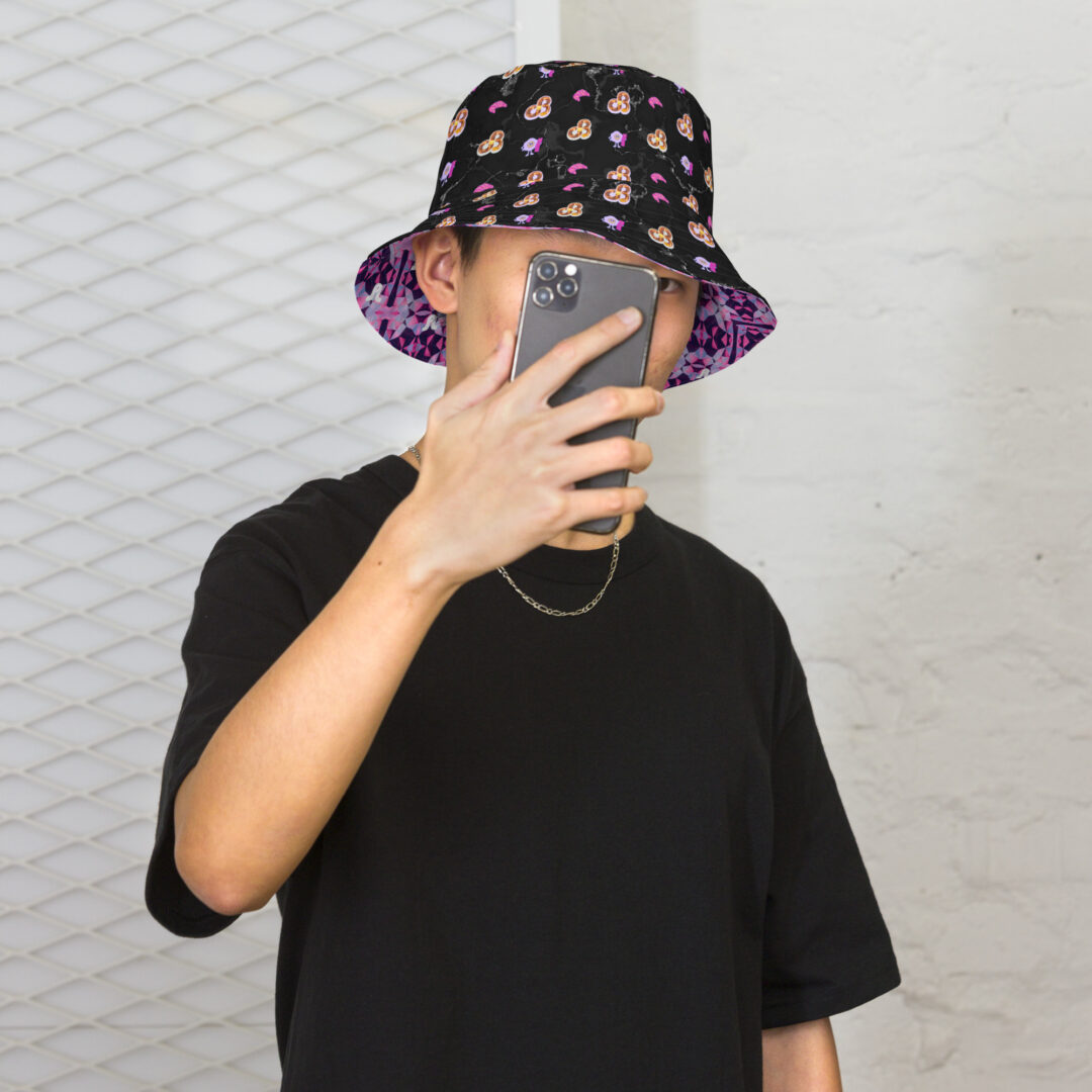 Pretty Lights Daily Bread Reversible trippy bucket hat - Image 13