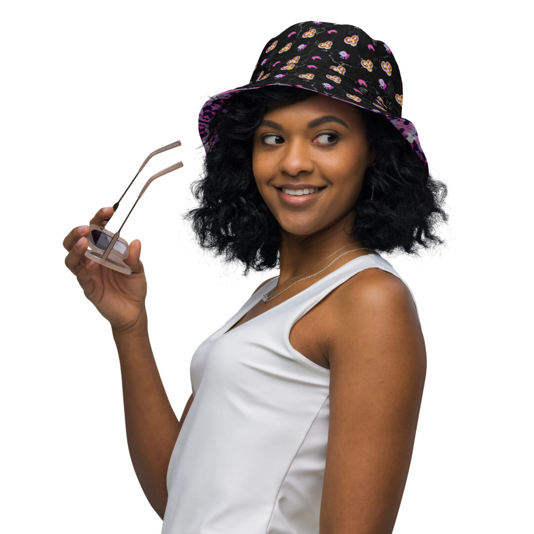 Pretty Lights Daily Bread Reversible trippy bucket hat - Image 8