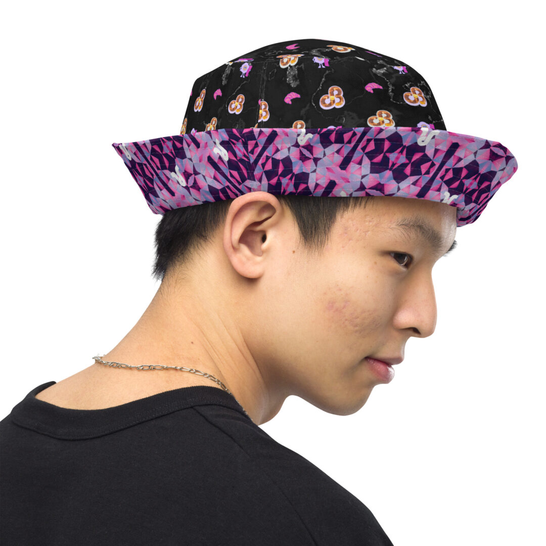 Pretty Lights Daily Bread Reversible trippy bucket hat - Image 14