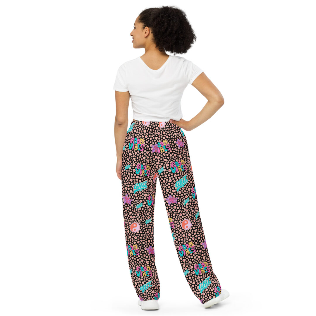 Griz Good Vibes 90s Vibrant Festival Rave Pants - Image 2