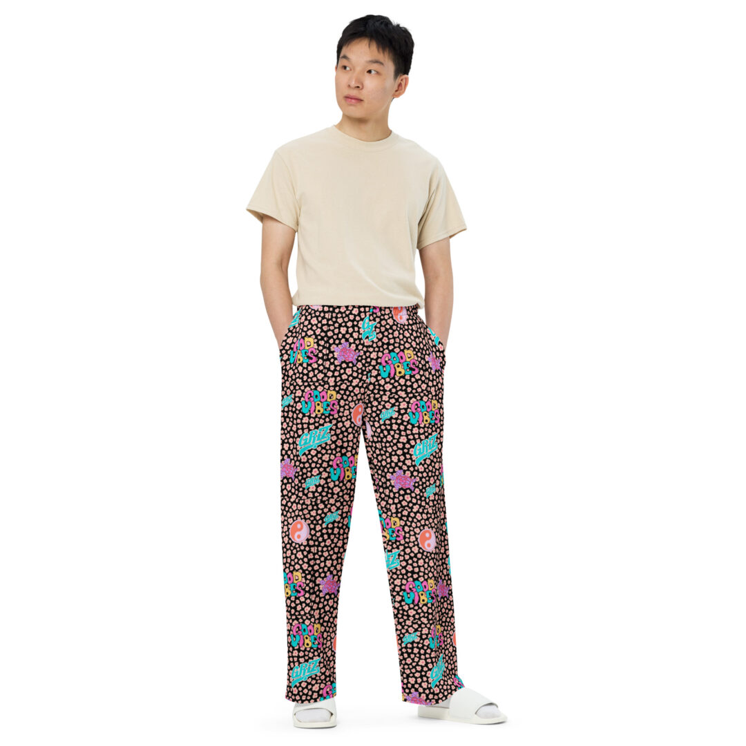 Griz Good Vibes 90s Vibrant Festival Rave Pants - Image 6