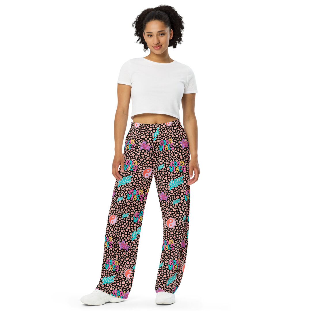 Griz Good Vibes 90s Vibrant Festival Rave Pants - Image 9