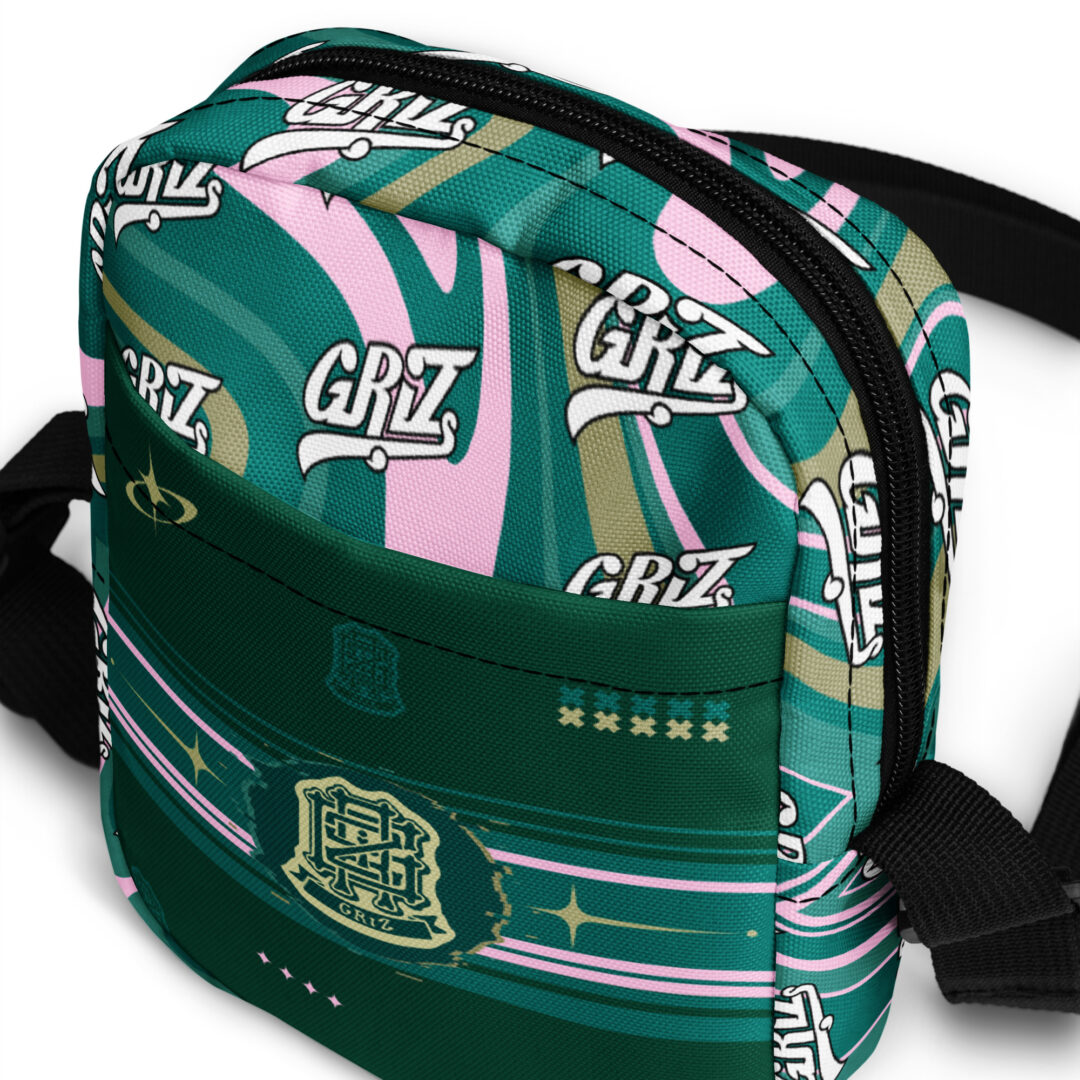 Griz classic pattern Crossbody Bag | Premium utility bag edm festivals - Image 12