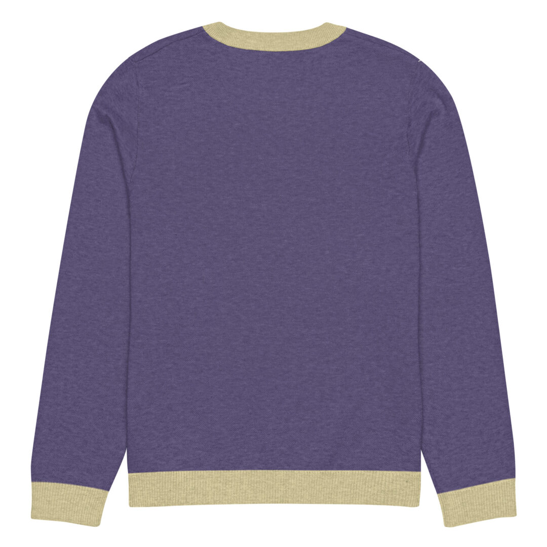 Full Moon Wolf Knitted crew neck sweater | not so ugly sweater - Image 4