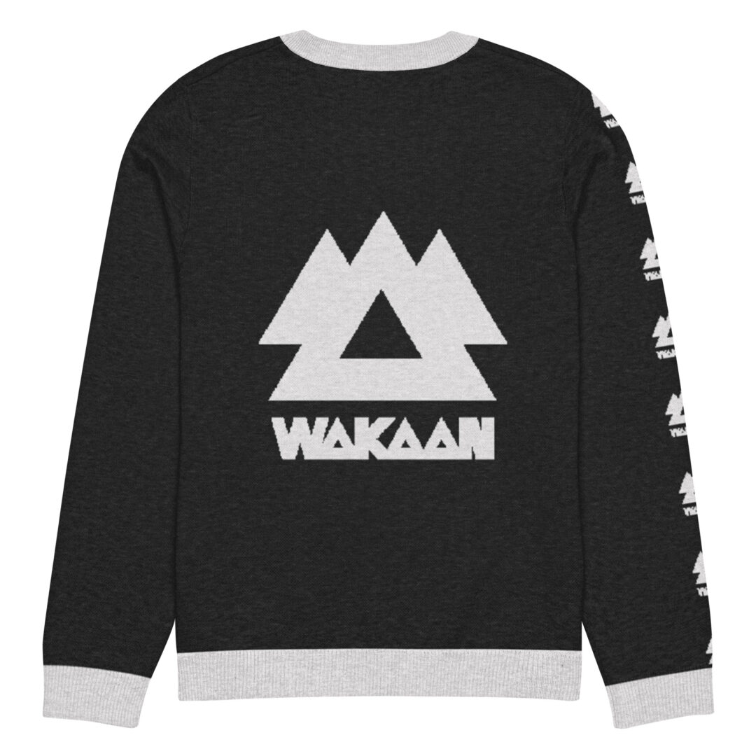 Wakaan Black & White Knitted crew neck sweater - Image 18