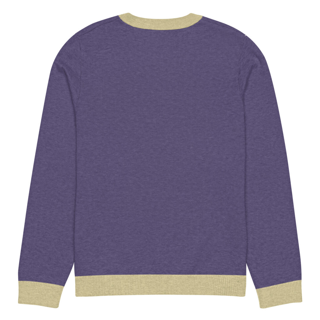 Full Moon Wolf Knitted crew neck sweater | not so ugly sweater - Image 2