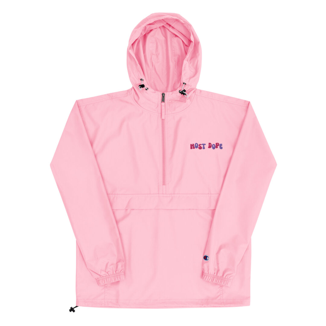 Mac Miller Kids Most Dope | Custom Embroidered Champion Packable Jacket | Kangaroo Pouch Life Proof All Seasons - Image 19