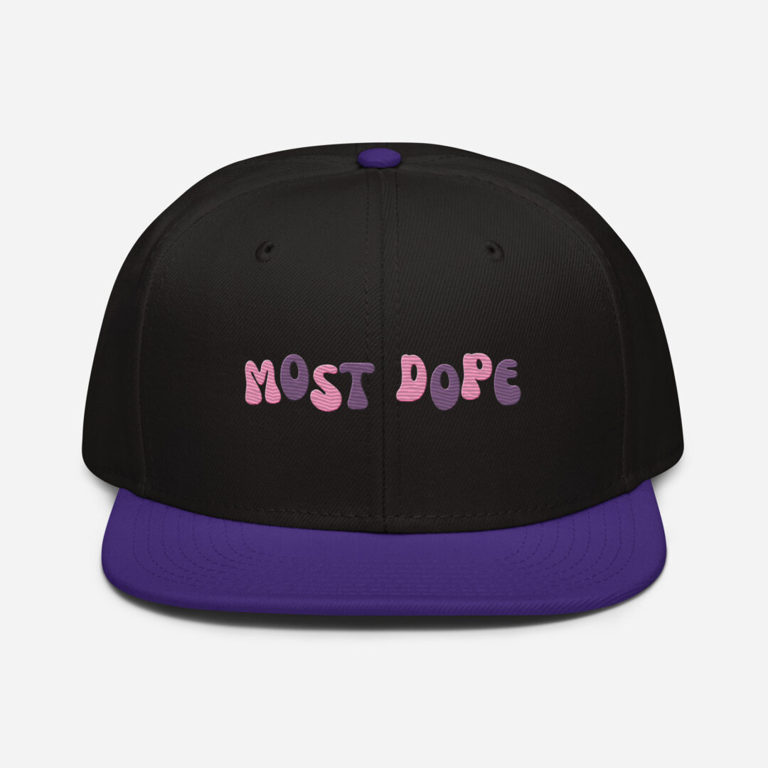 Mac Miller Kids Most Dope Snapback Hat Purple - Image 4