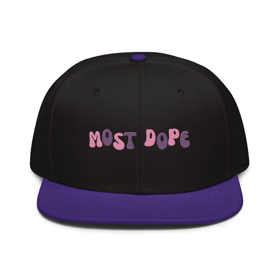 Mac Miller Kids Most Dope Snapback Hat Purple - Image 5