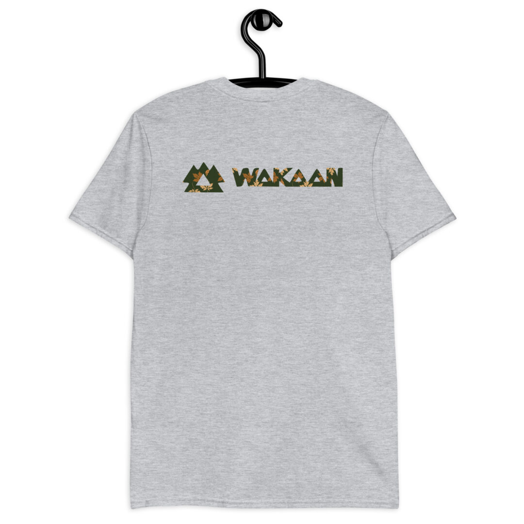 Wakaan Camo Logog Short-Sleeve Unisex T-Shirt - Image 25