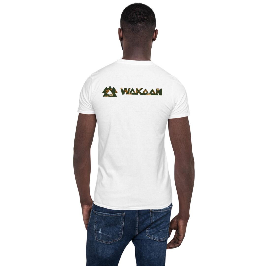 Wakaan Camo Logog Short-Sleeve Unisex T-Shirt - Image 7