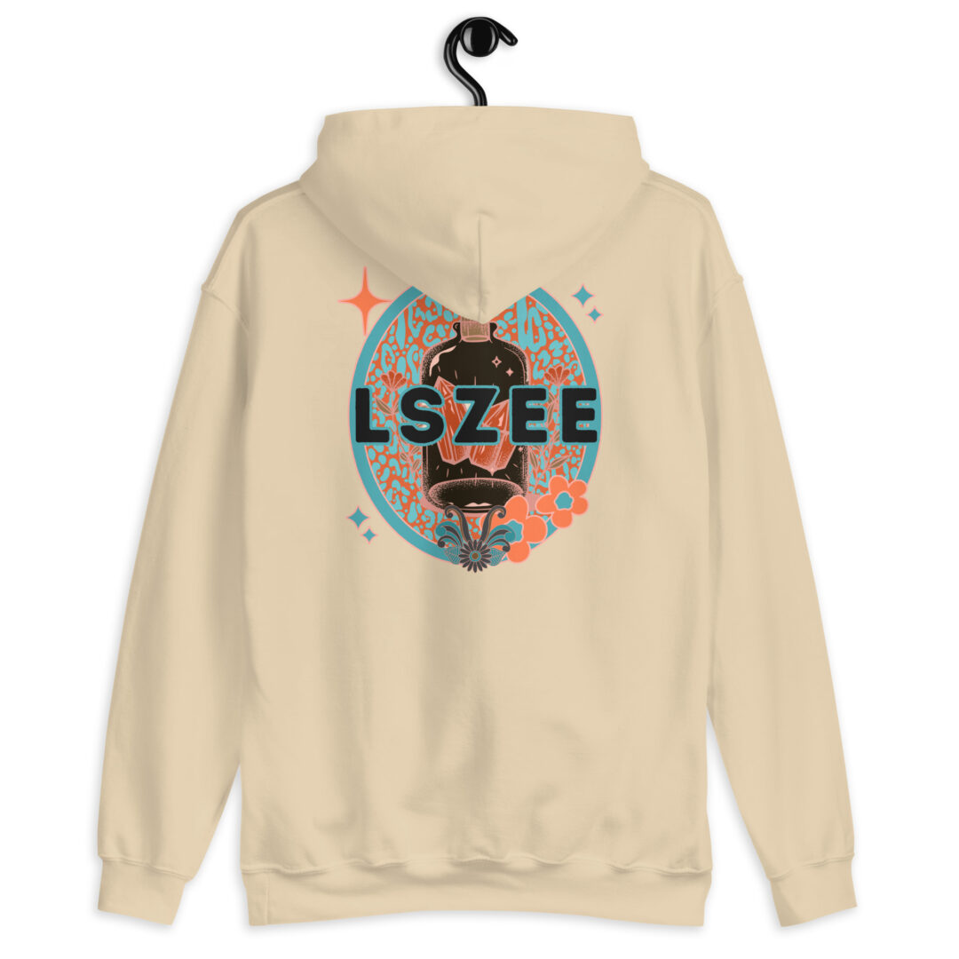 LSZEE Sand Beige Gildan Hoodie | Bass Crystal Clozee LSDream - Image 11