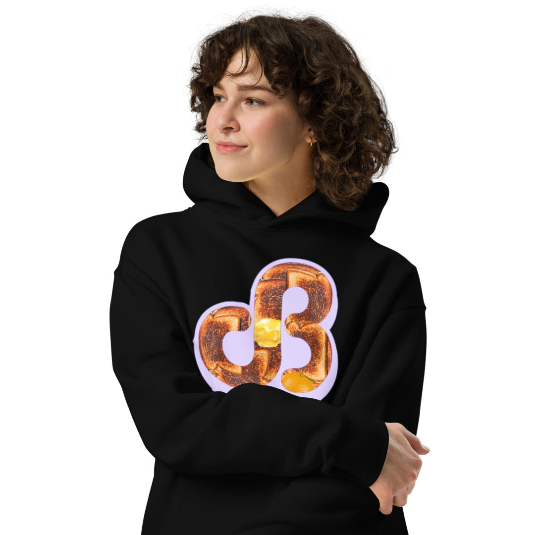 Daily Bread Oversized Hoodie. Toast and Butter Logo - Image 7