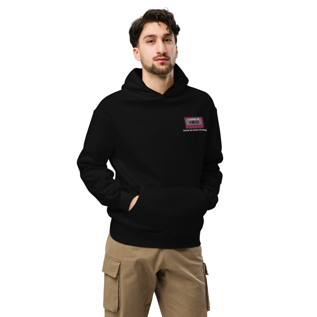 Tape B Custom Embroidery Unisex oversized hoodie | Show em how its done - Image 5