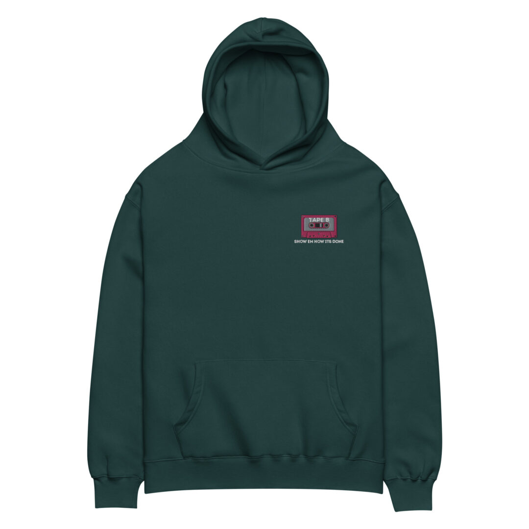 Tape B Custom Embroidery Unisex oversized hoodie | Show em how its done - Image 9