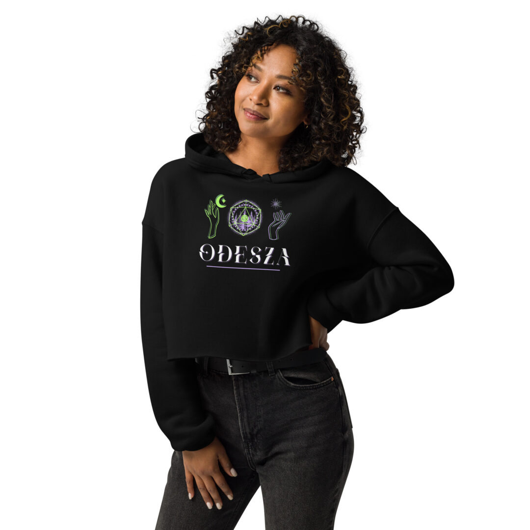 Odesza Sun and Moon | Crop Hoodie - Image 2