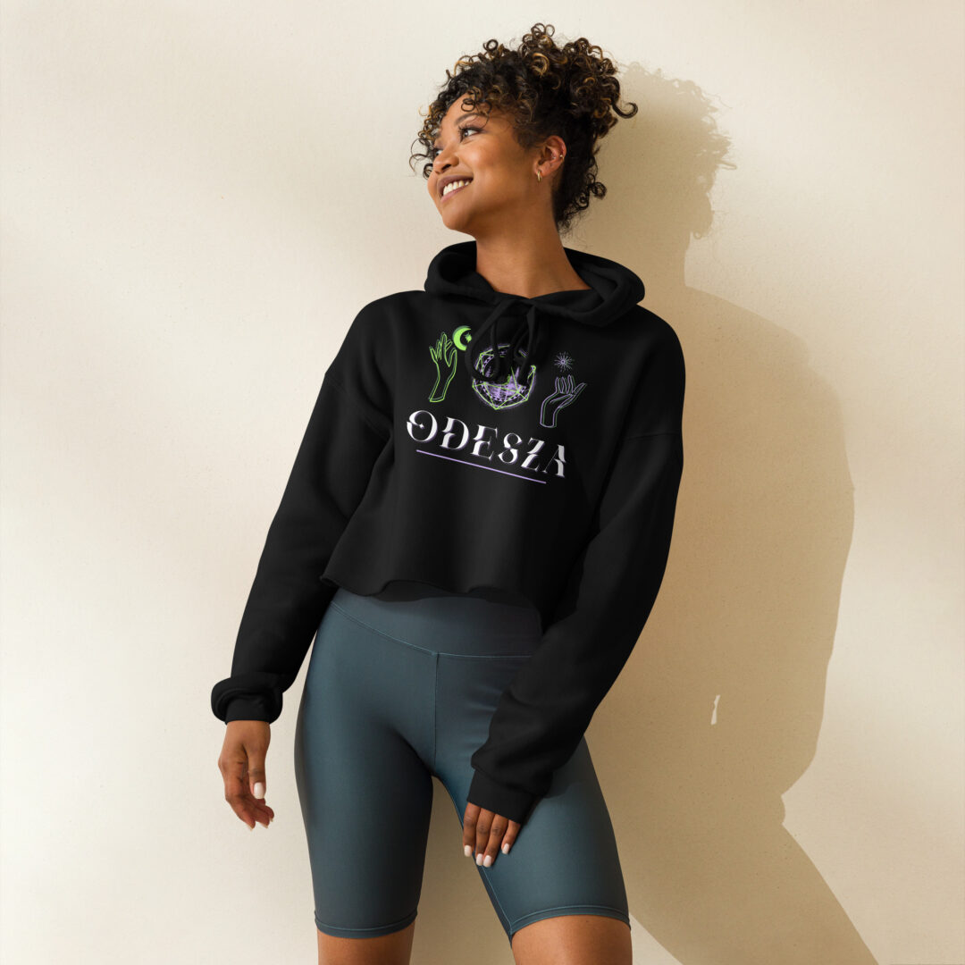 Odesza Sun and Moon | Crop Hoodie - Image 5