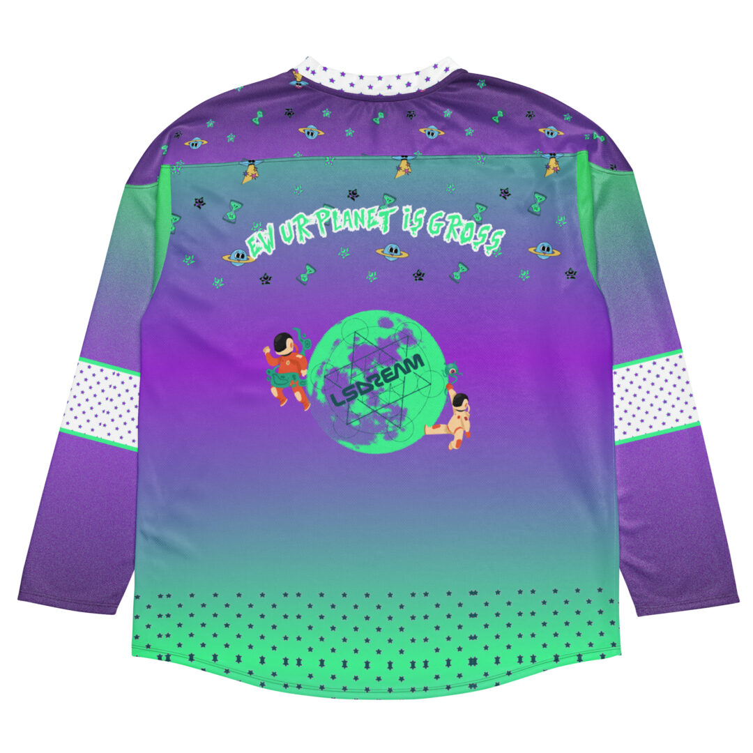 Lsdream Hello Human Ew EDM Hockey Jersey | Premium Alternatvie Ravewear - Image 13