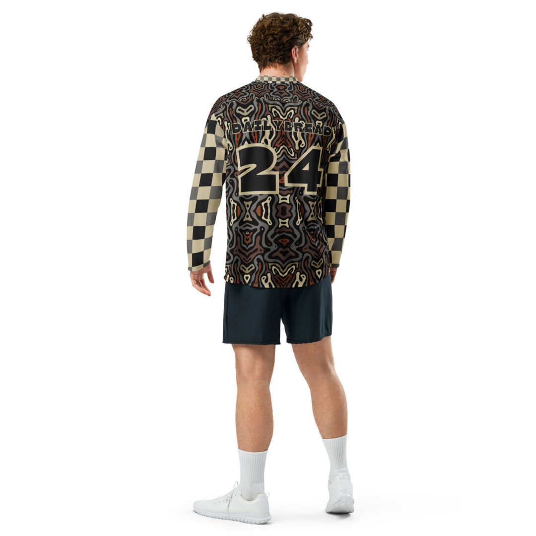 Daily Bread Flash Flood Tour EDM Custom Hockey Jersey - Image 3