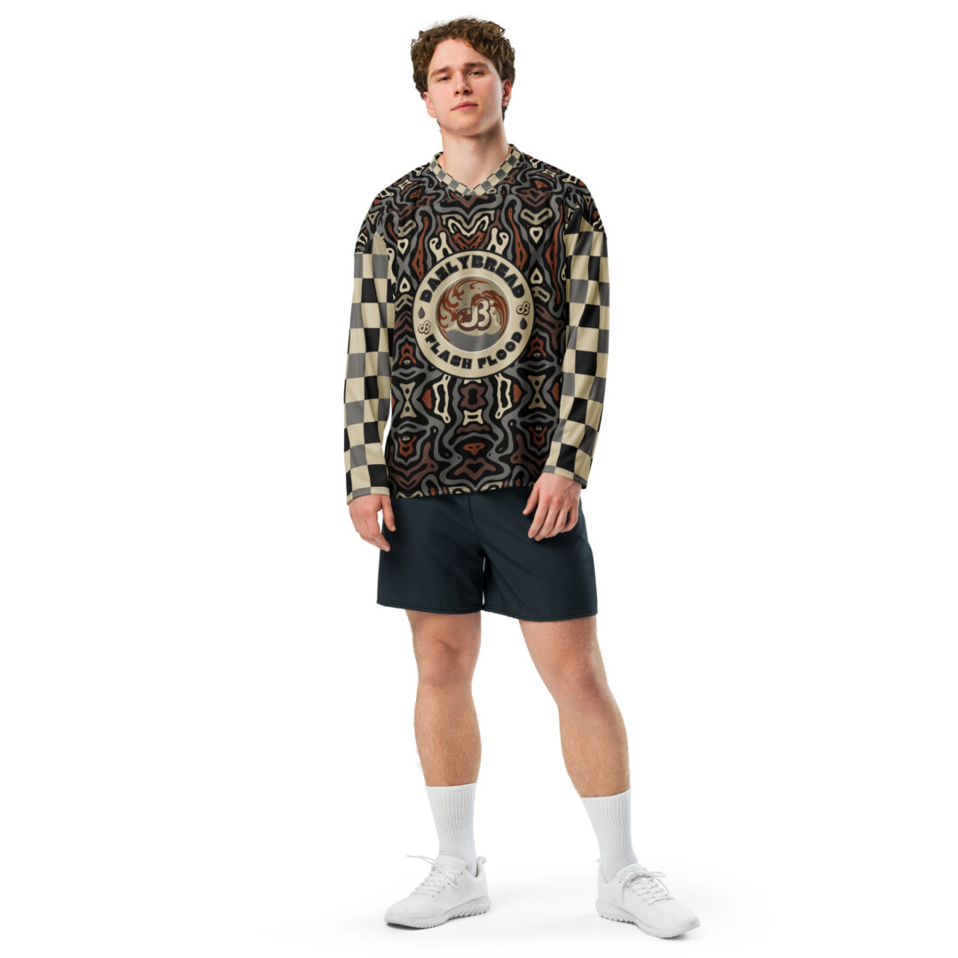 Daily Bread Flash Flood Tour EDM Custom Hockey Jersey - Image 8