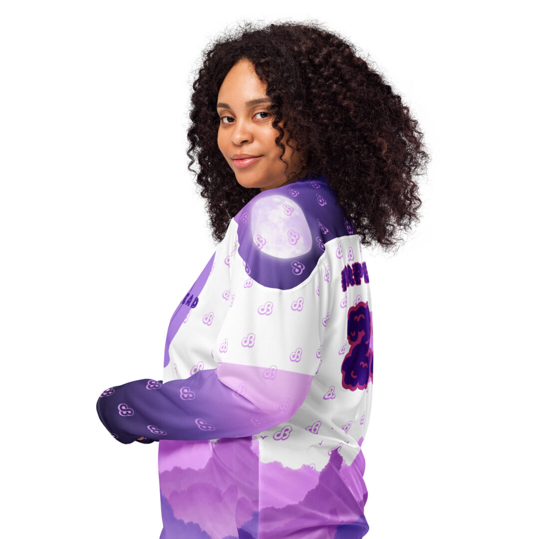 Daily Bread Purple Cloud EDM Hockey Jersey - Image 3
