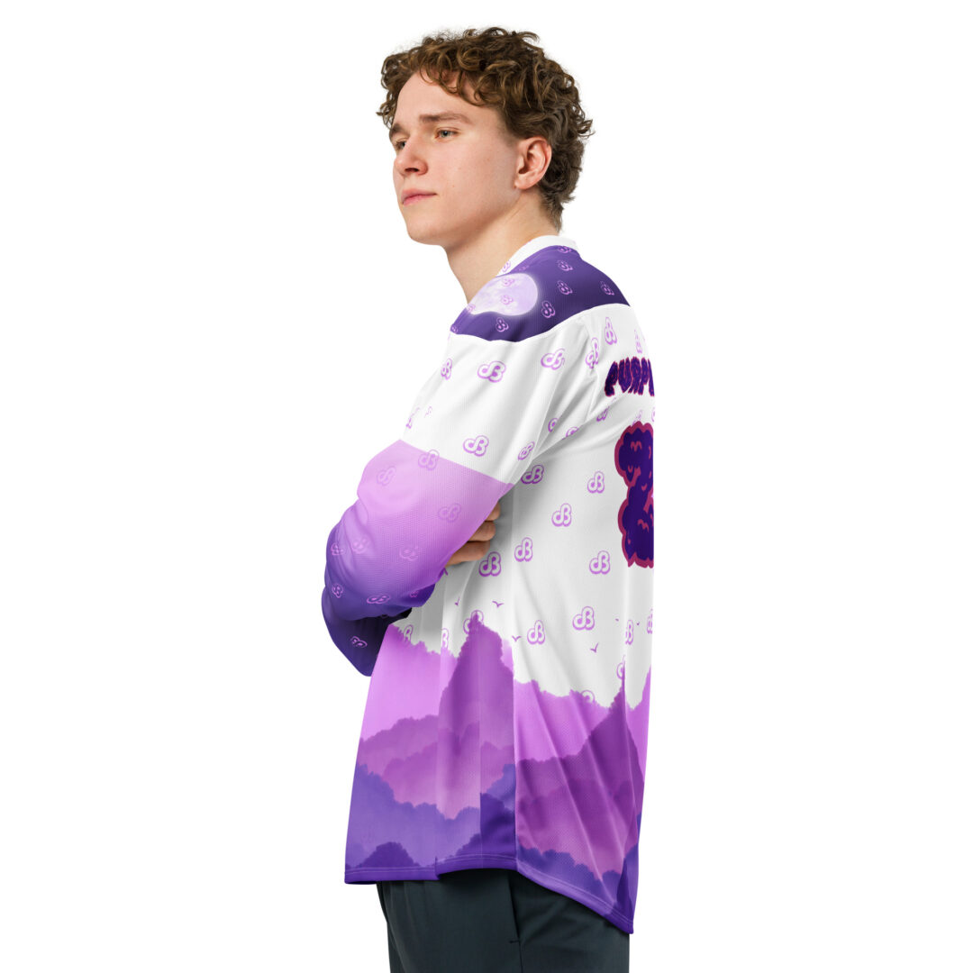 Daily Bread Purple Cloud EDM Hockey Jersey - Image 8