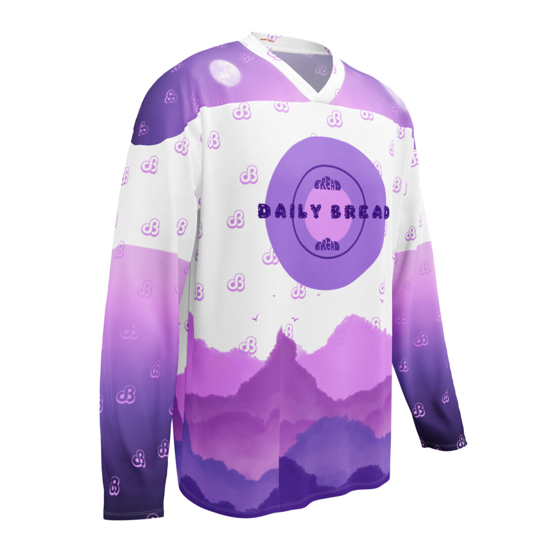 Daily Bread Purple Cloud EDM Hockey Jersey - Image 11