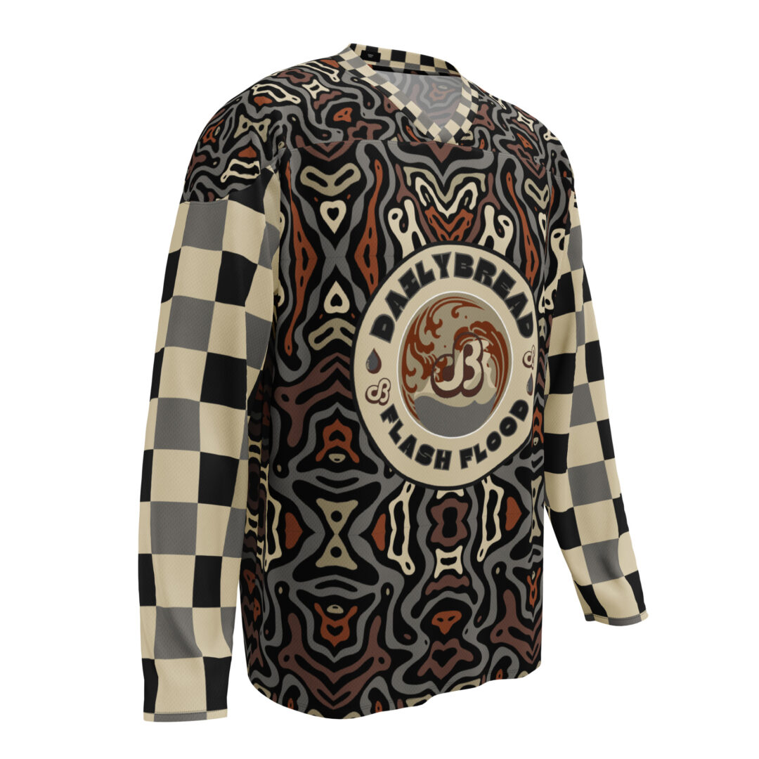 Daily Bread Flash Flood Tour EDM Custom Hockey Jersey - Image 10