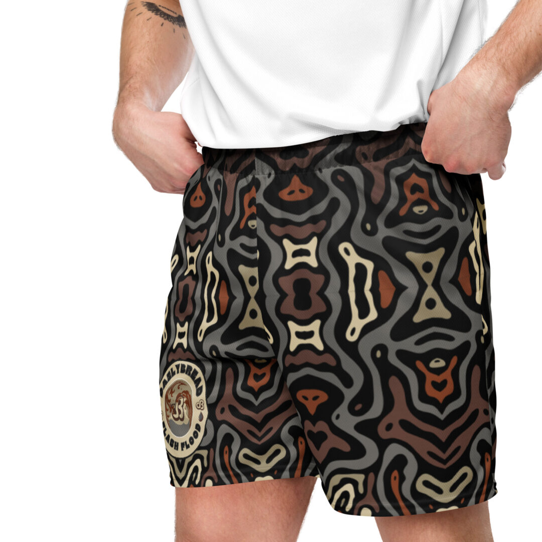 Daily Bread Trippy mesh shorts with pockets - Image 3