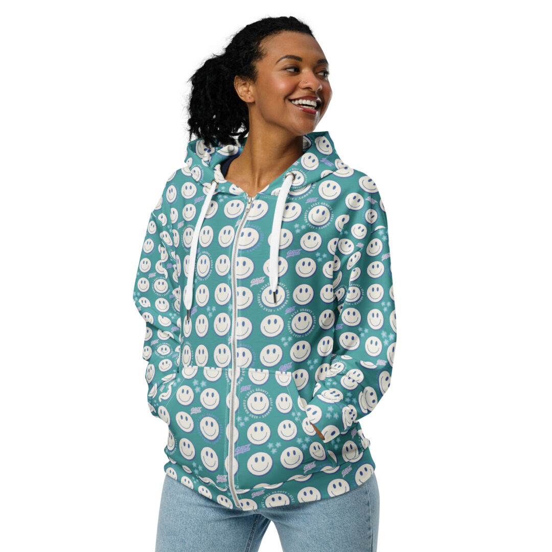 Griz Dipped Dotz Zip Hoodie | EDM Festival Sweater - Image 7