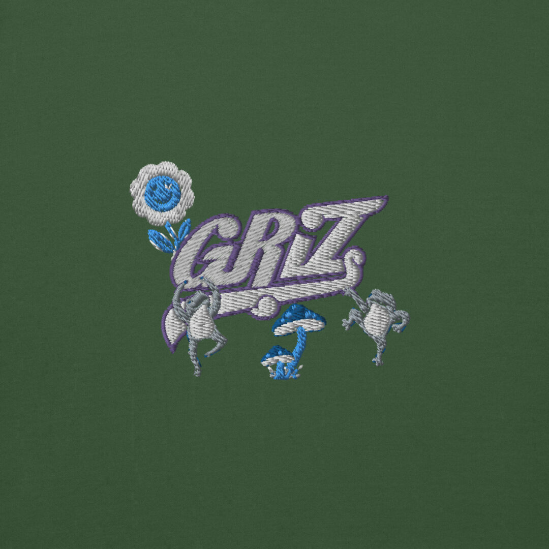 Griz EDM DJ Dancing Frogs Custom Embroidery Hoodie - Image 7