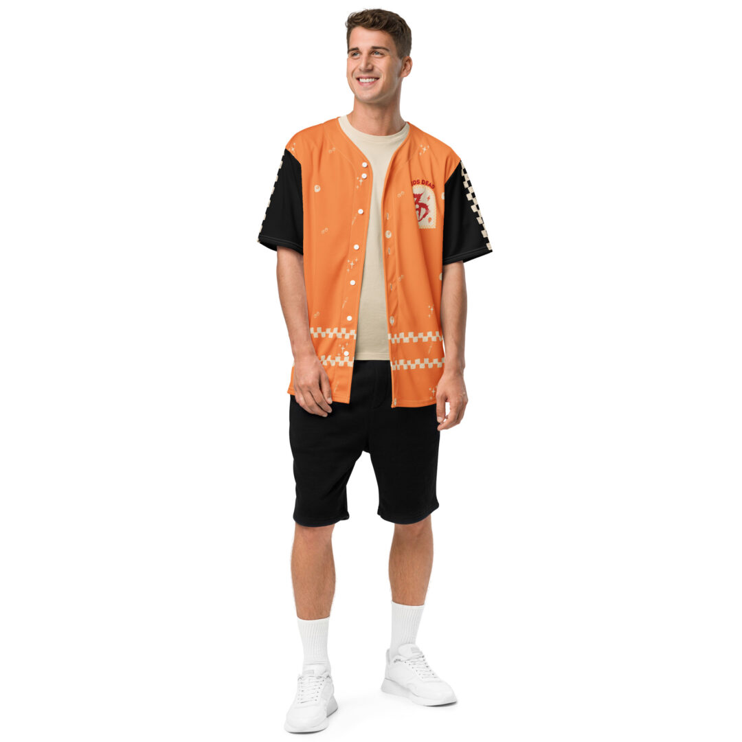 Zeds Dead Custom Baseball Jersey Orange Vibrant Max Comfort And Style - Image 7