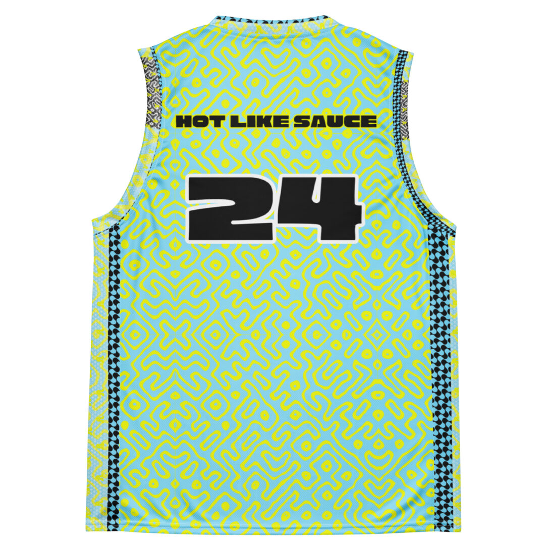 Pretty Lights Hot Like Sauce Custom EDM Basketball Rave Jersey - Image 2